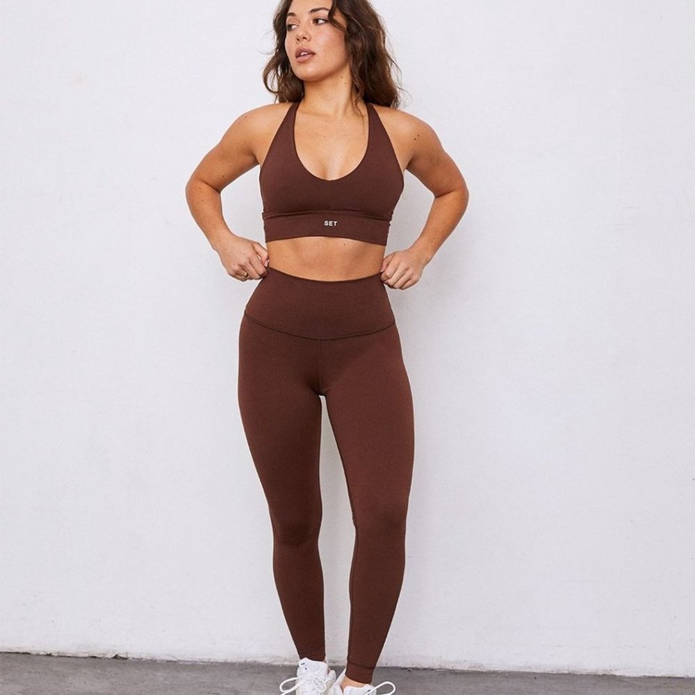SET Active Brown Leggings